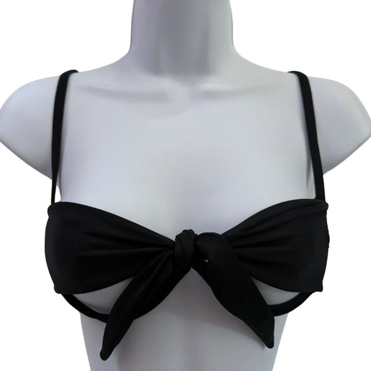 Midnight Black - Peek-a-Boo Underwire Bikini Top image 1