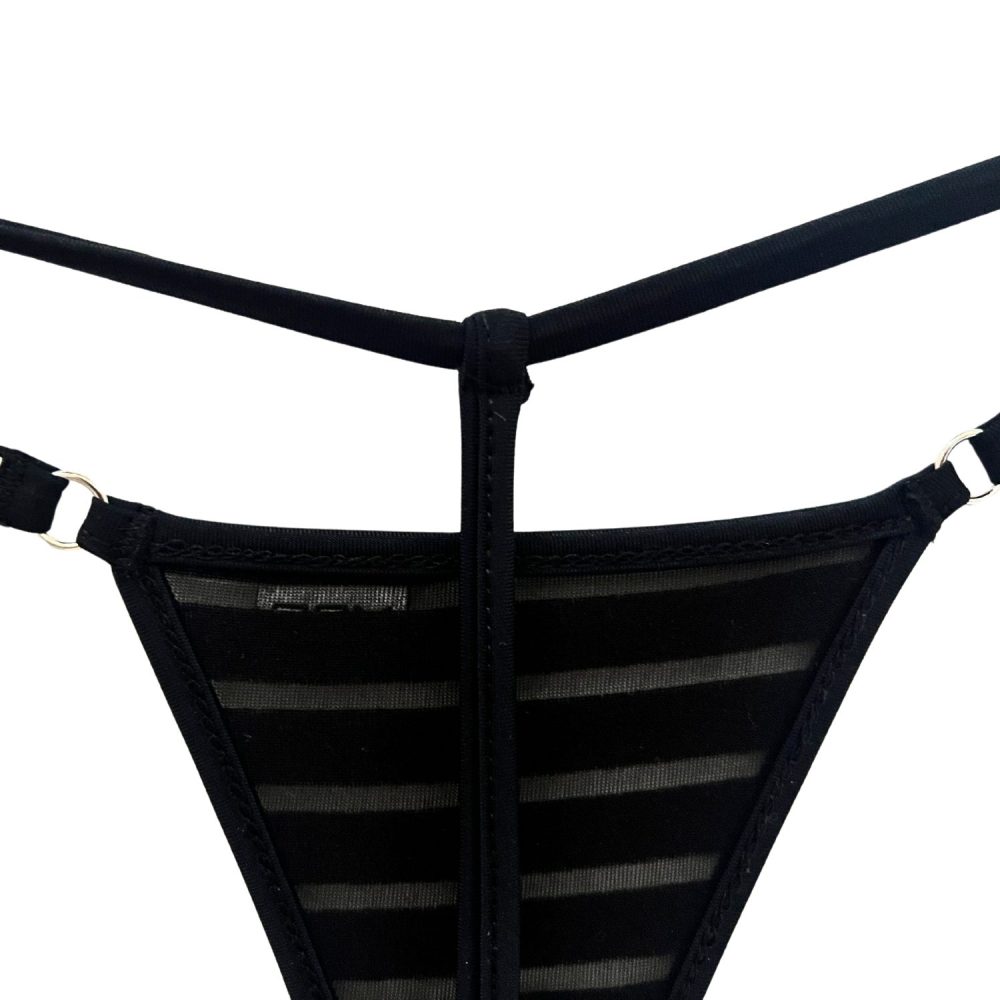 Coastline - Black - Single Tie Side Bikini Bottom image 2