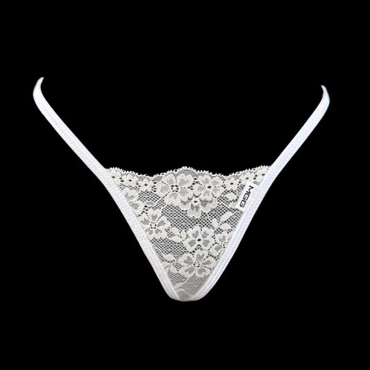 Angel White - Lace Thong G-String Underwear image 1