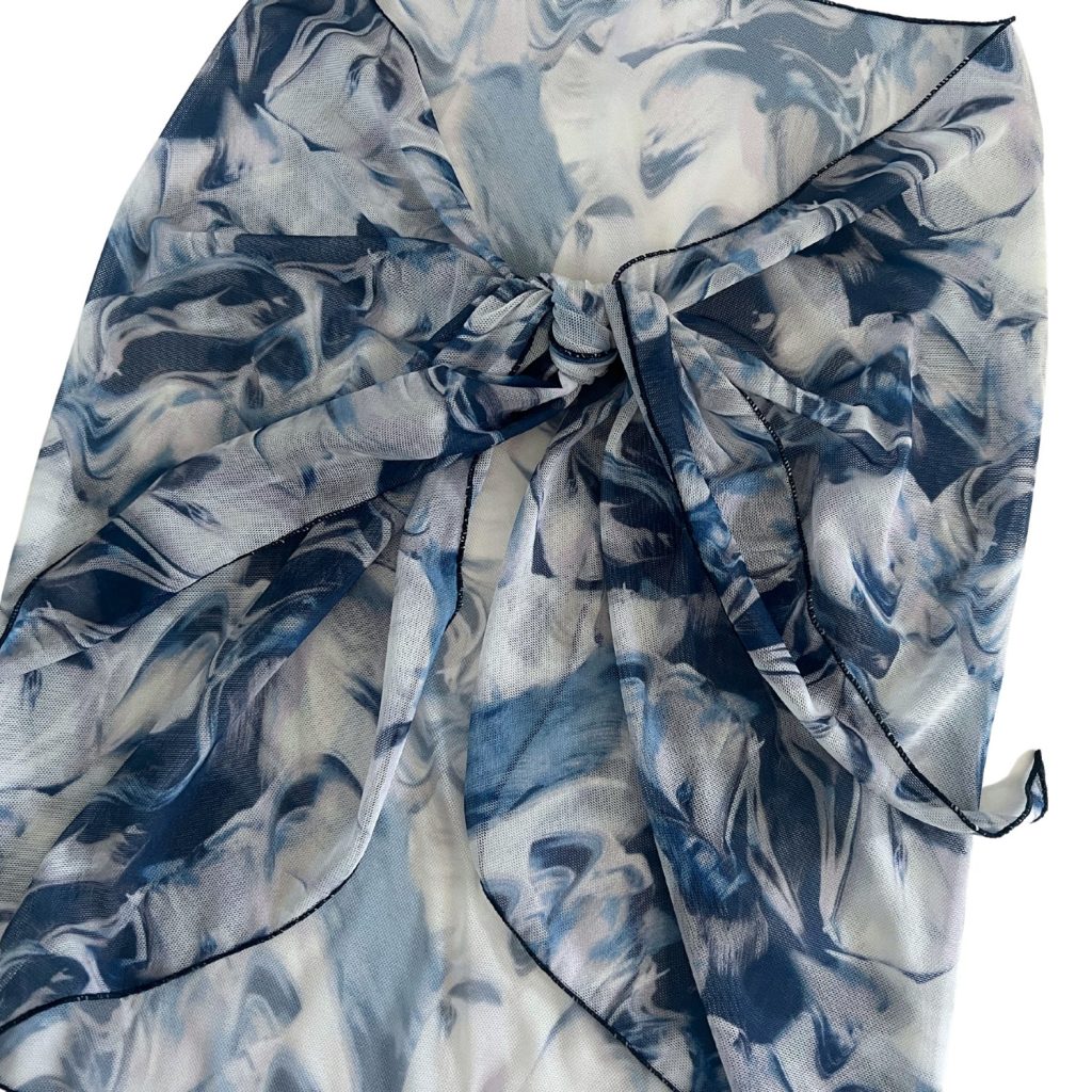 Blue Marble Sheer Sarong Coverup image 3