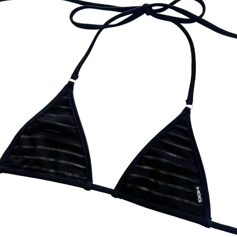 Coastline - Black - Mini Bikini Top image 4