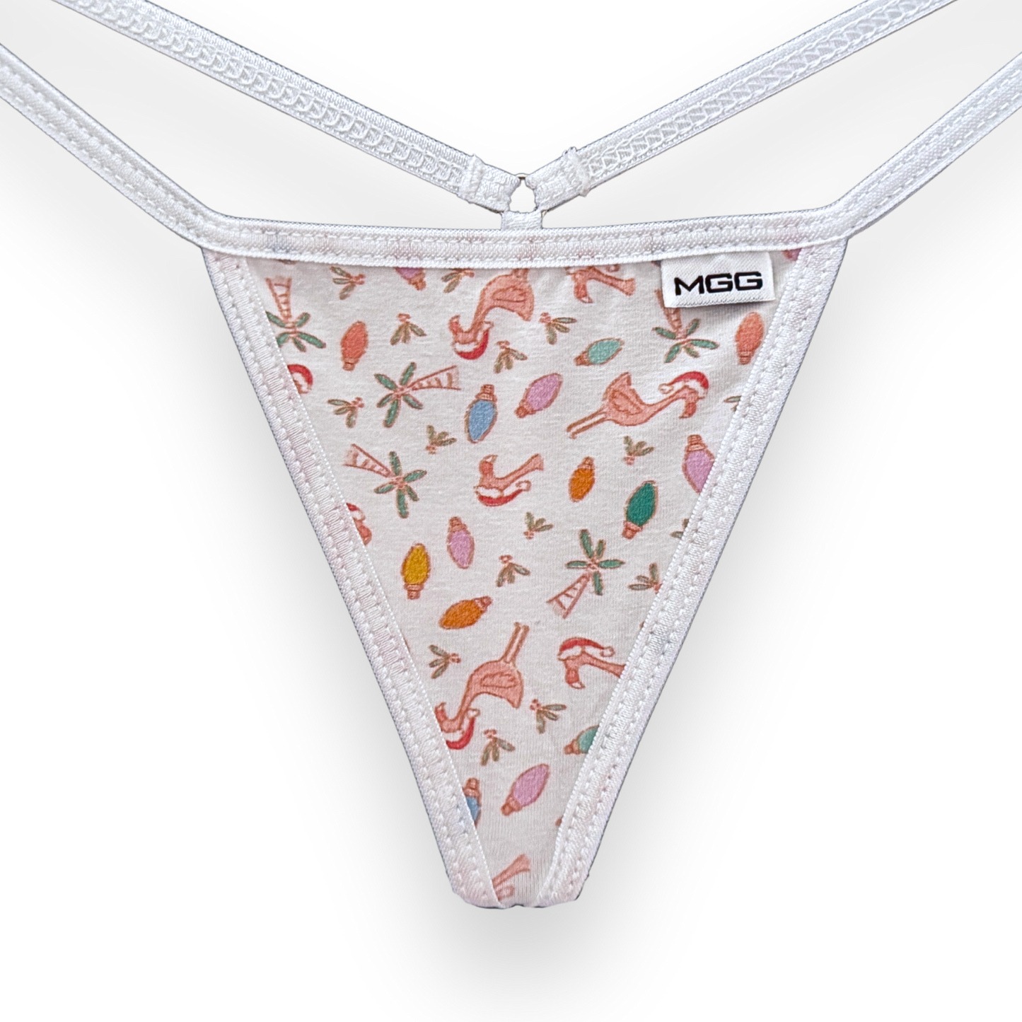 Christmas Flamingo - Cotton - Low Rise G-String