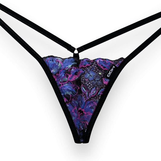 Women's Indigo Night Lace G-String Underwear 2