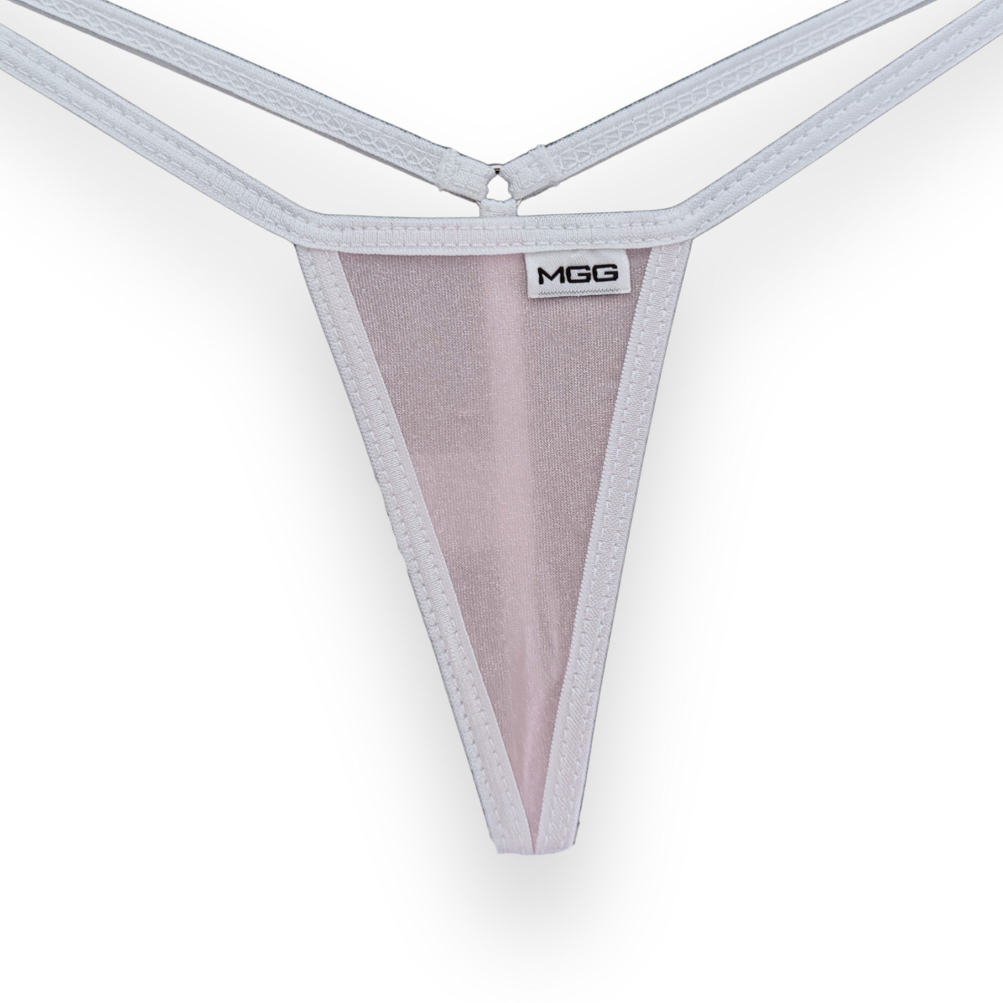 Light Pink & White - Sparkle Sheer - Mini G-String Underwear