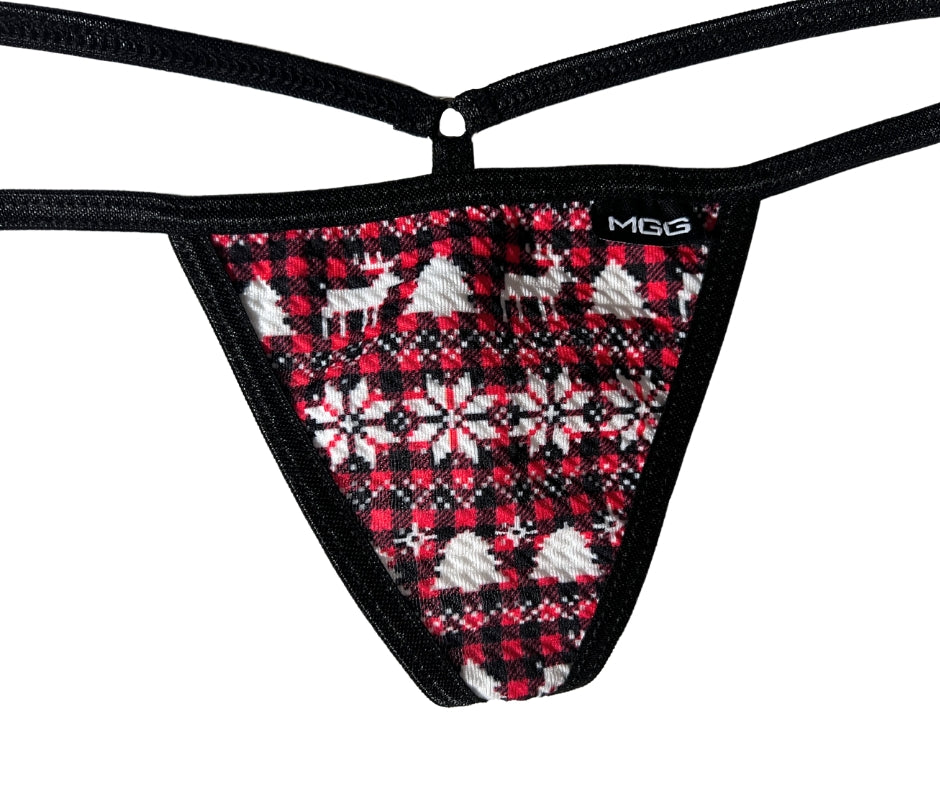 Buffalo Plaid - Low Rise G-String Underwear