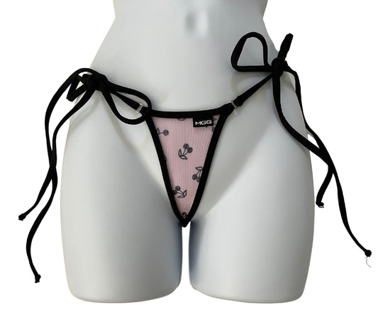 Cherry Bomb Sheer - Tie Sides Bikini Bottom image 1
