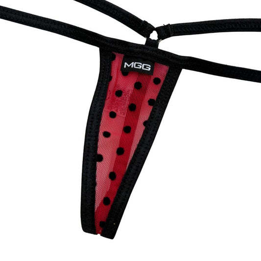 Apple Red Polka Dot - Extreme Sheer G-String image 1
