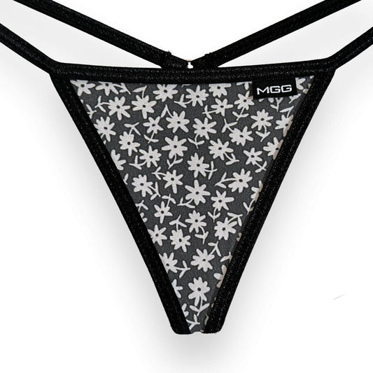 Tanga de algodón de tiro bajo color sandía de verano - rosa
