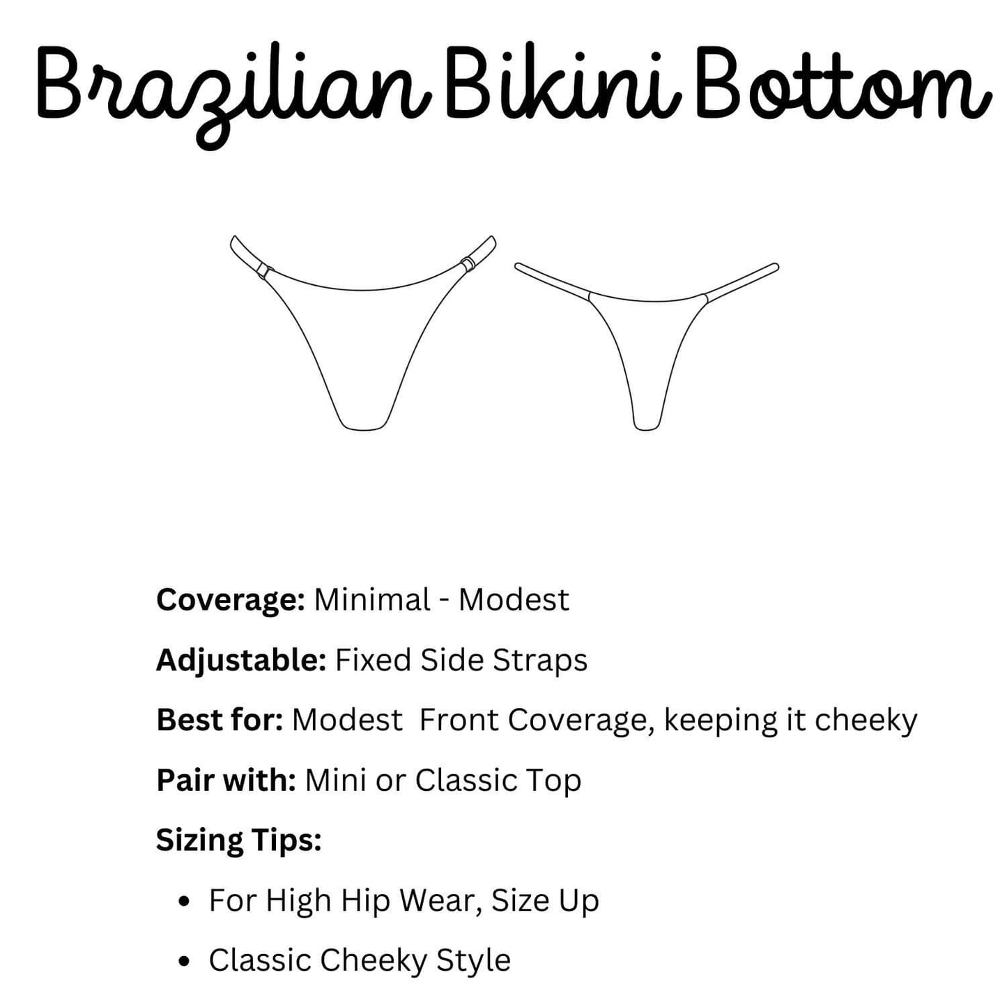 Tête de mort mexicaine - Bas de bikini brésilien