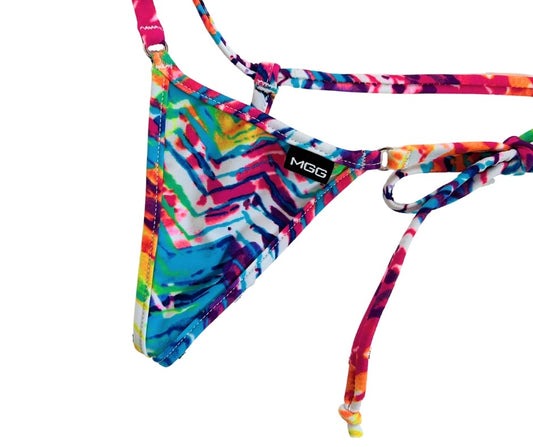 Vivid Waves - Single Tie Side Bikini Bottom image 1