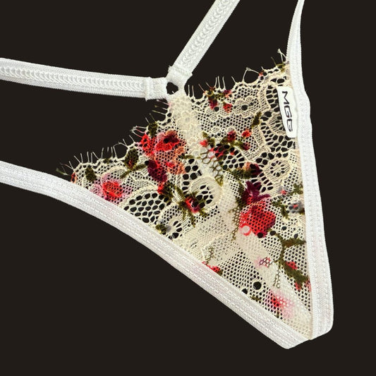 White Roses - Lace G-String Lingerie image 1