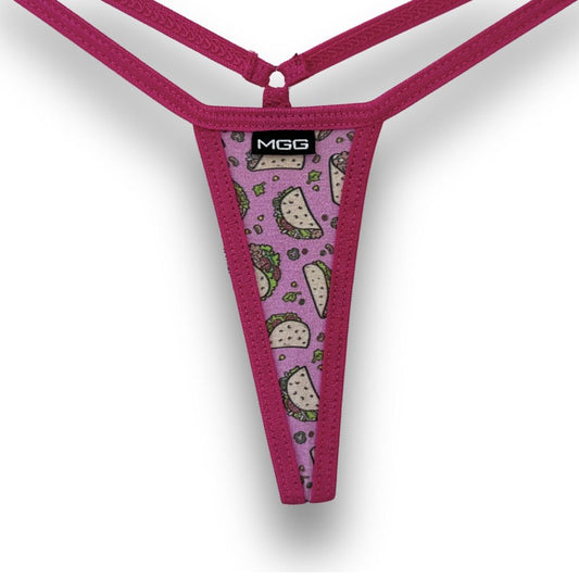 Tacos - Pink- Extreme G-String Underwear image 1