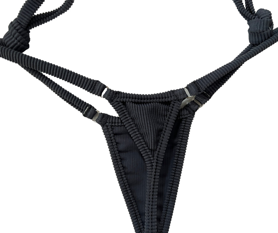 Slate Gray - Tie Sides Bikini Bottom image 3