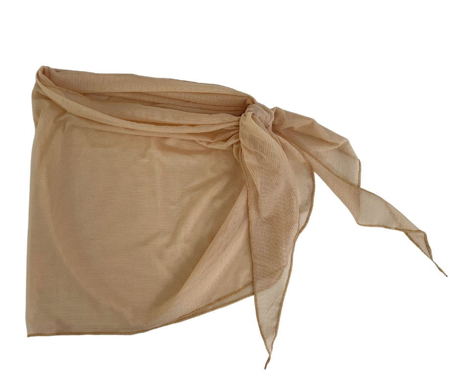 Champagne Sheer Sarong Coverup image 3