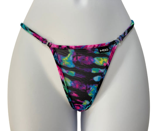 Neon Tropic Sheer - Mini Bikini Bottom image 1