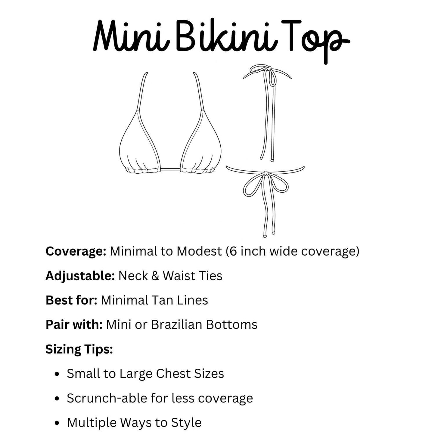 Limoncello - Haut de mini bikini