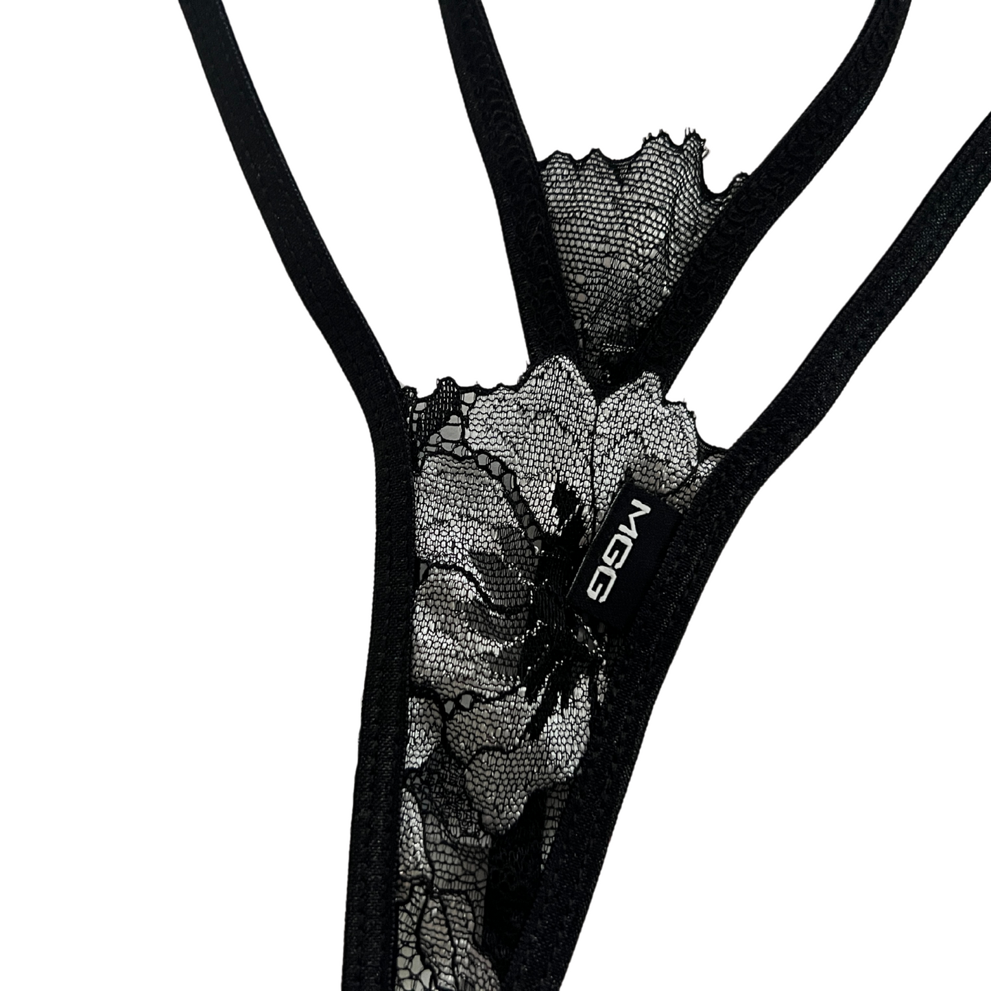 Silver Flowers - Ultra Lace Thong G-String Lingerie