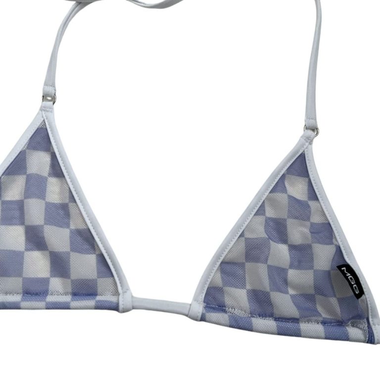 Surf Check Sheer Mini Bikini Top Micro Gigi