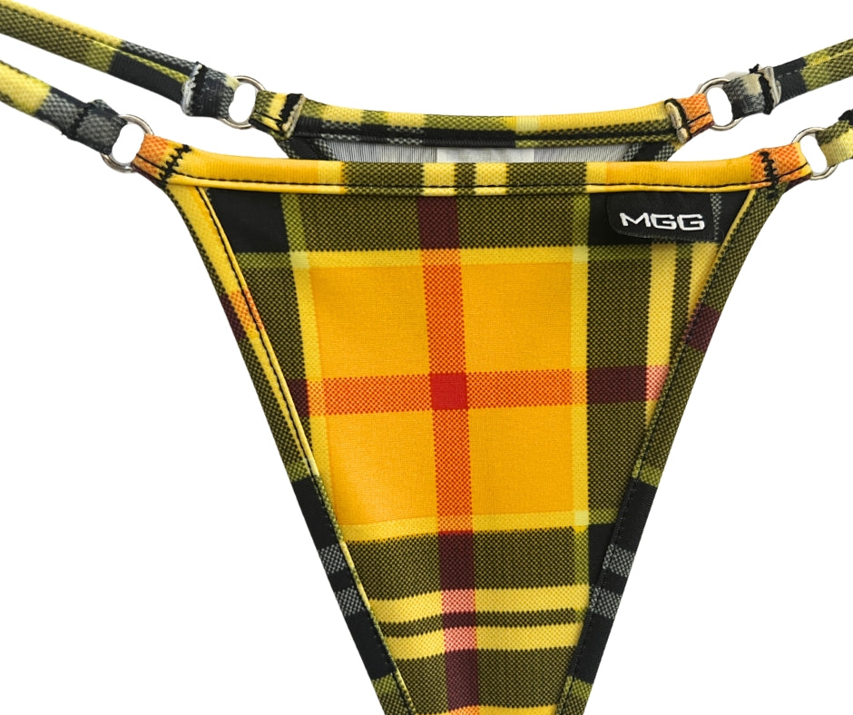 Clueless - Yellow Plaid - Mini Bikini Bottom image 1