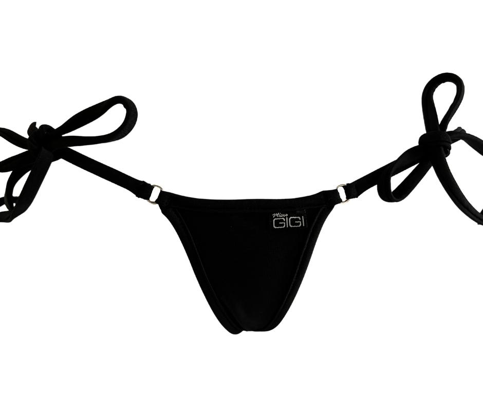 Midnight Black - Tie Sides Bikini Bottom image 0