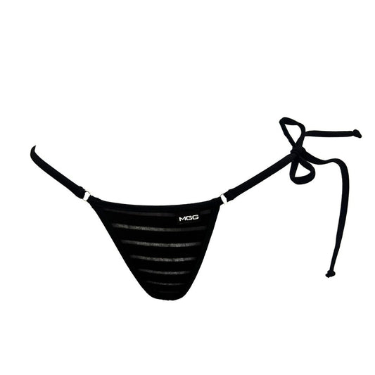 Coastline - Black - Single Tie Side Bikini Bottom image 0