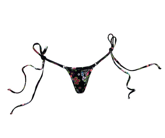 Sugar Skull - Tie Sides Bikini Bottom image 0