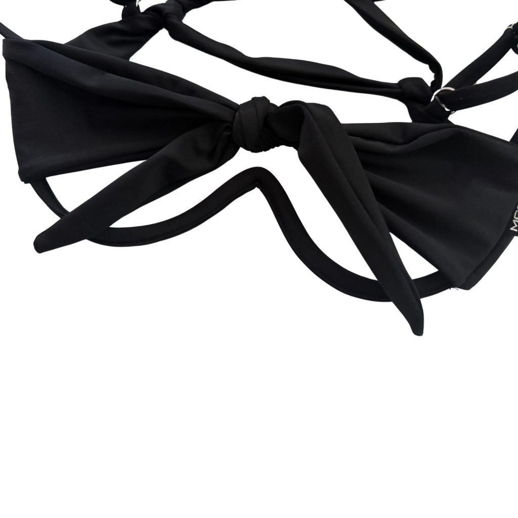 Midnight Black - Peek-a-Boo Underwire Bikini Top image 5