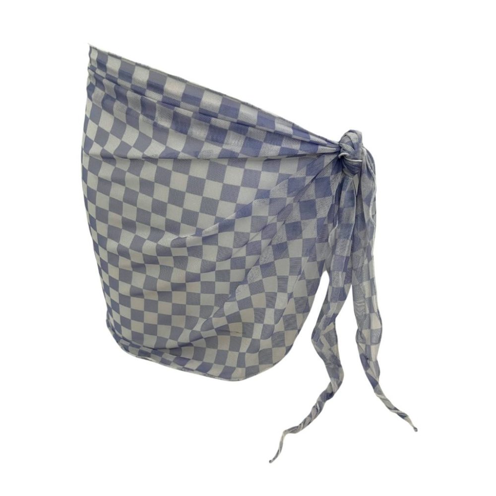 Surf Check Sheer Sarong Coverup image 0