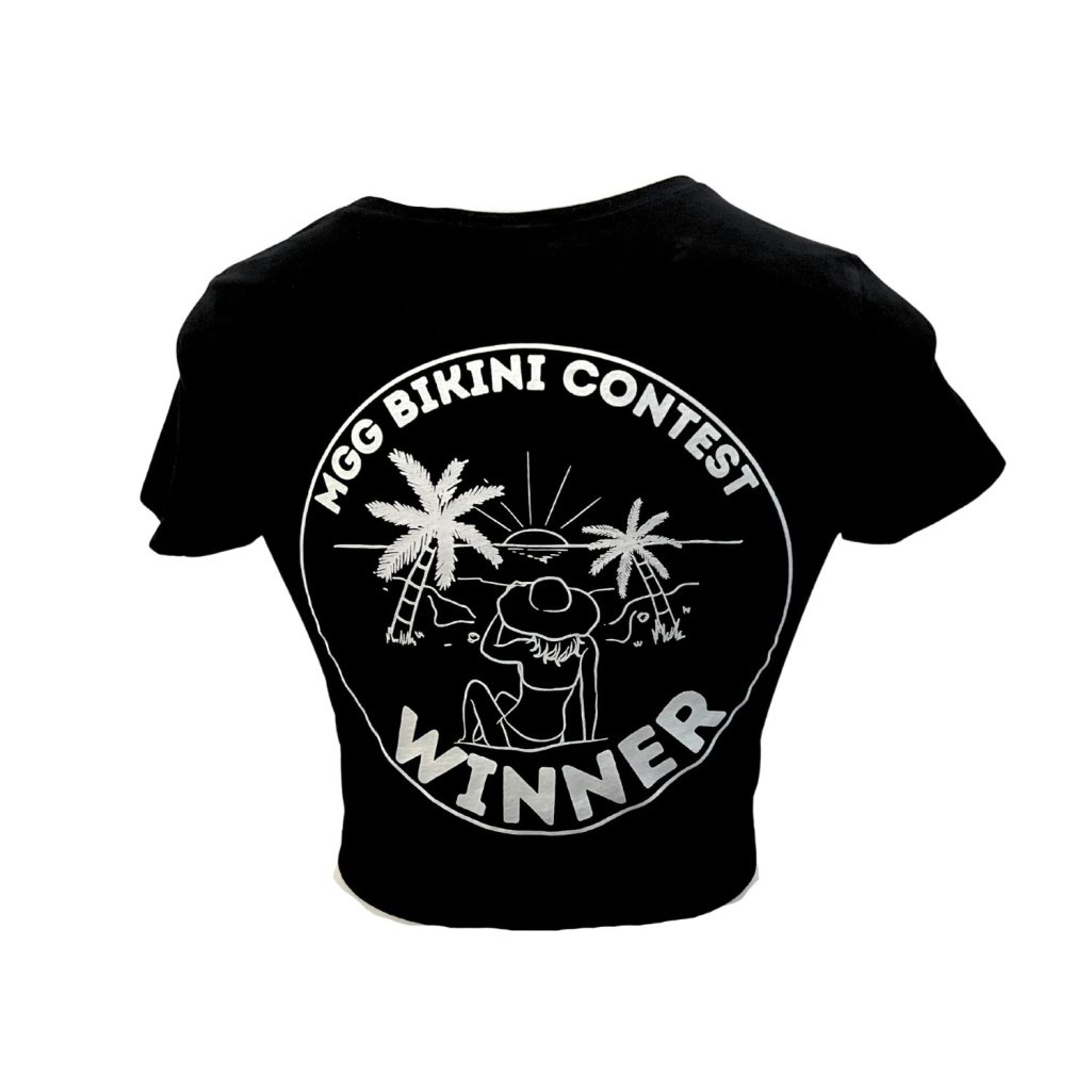 Bikini Contest Winner - Black Crop Top image 4