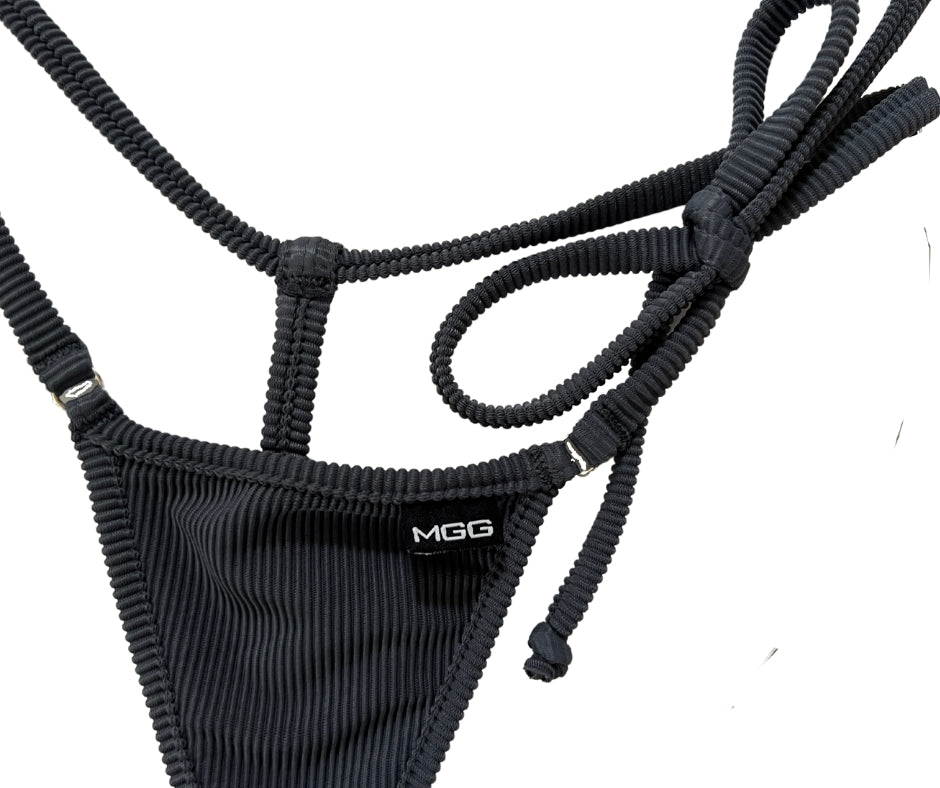 Slate Gray - Single Tie Side Bikini Bottom image 2
