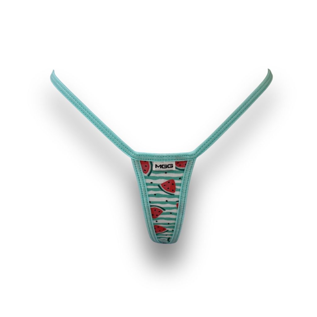 Summer Watermelon - Aqua - Extreme Cotton G-String image 0