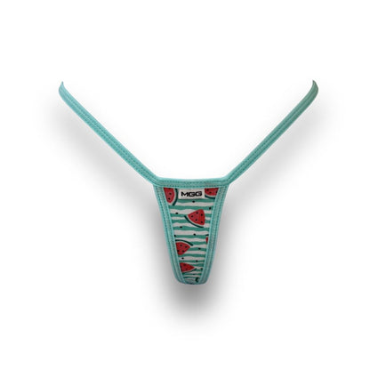 Summer Watermelon - Aqua - Extreme Cotton G-String image 0