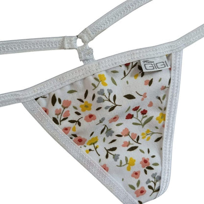 Dainty Flowers - Low Rise G-String Underwear image 3