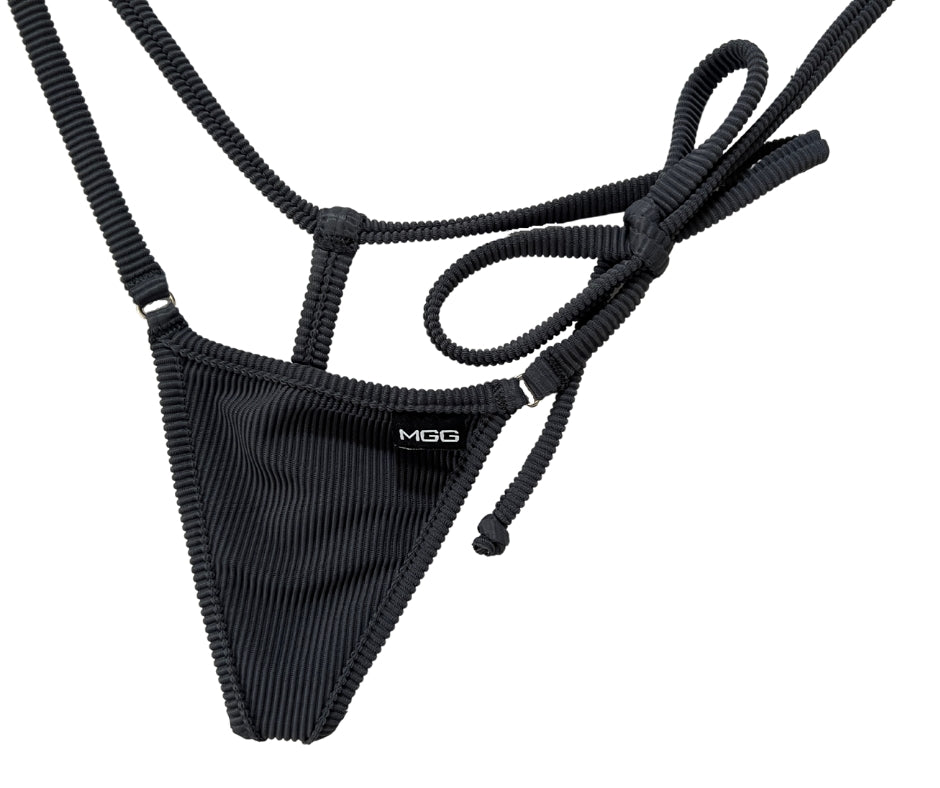 Slate Gray - Single Tie Side Bikini Bottom image 1