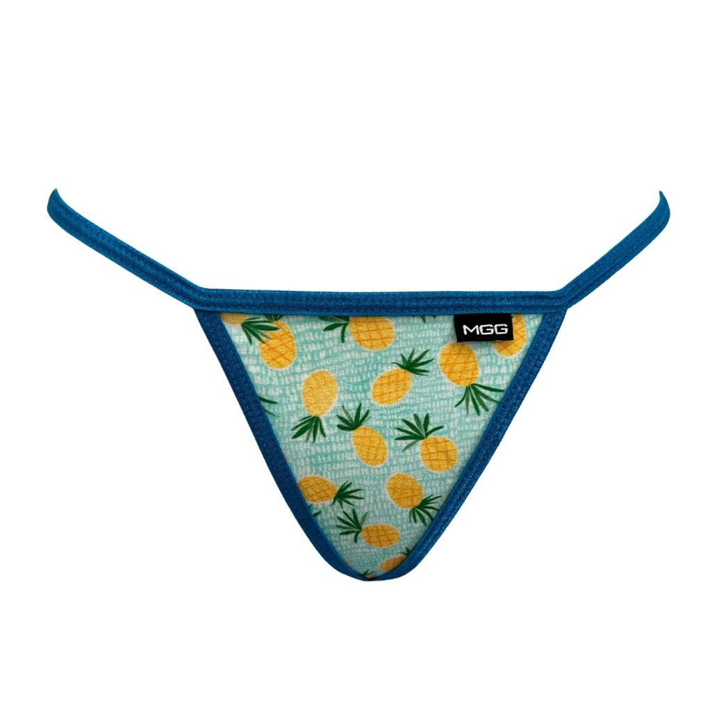 Summer Pineapple - Low Rise Cotton G-String image 0