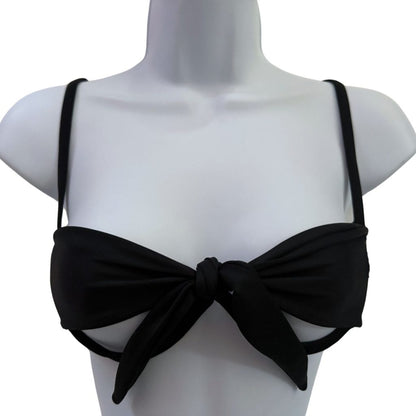 Midnight Black - Peek-a-Boo Underwire Bikini Top image 1