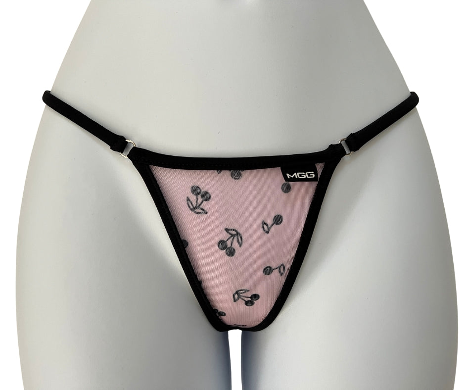 Cherry Bomb Sheer  - Mini Bikini Bottom image 1