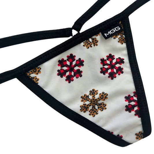 Snowflakes - Low Rise G-String Underwear image 1
