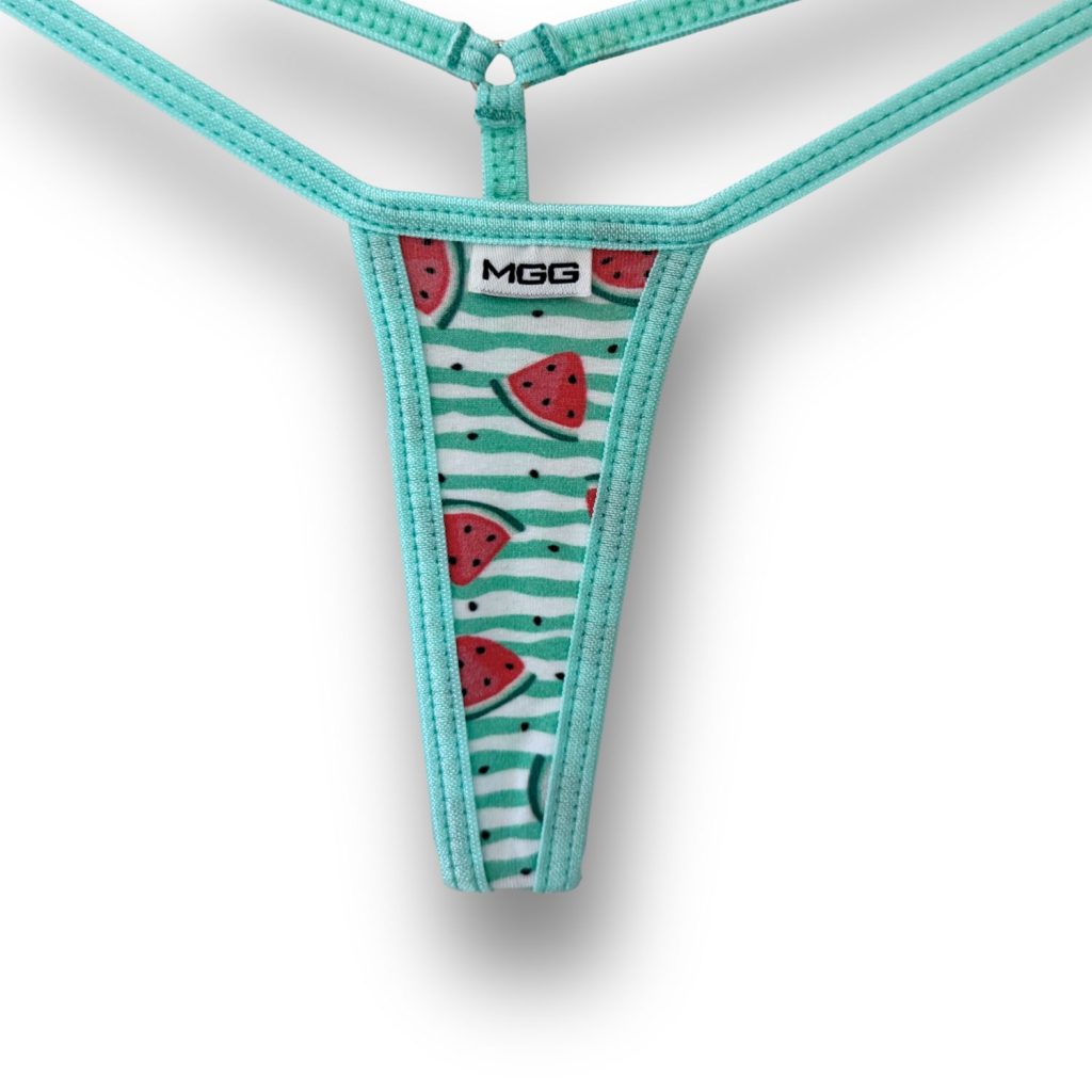 Summer Watermelon - Aqua - Extreme Cotton G-String image 2