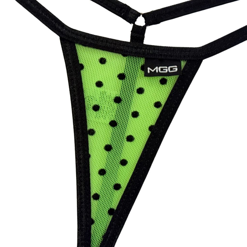 Neon Polka Dot - Mini Sheer G-String image 3