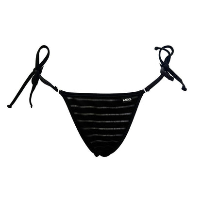Coastline - Black - Brazilian Tie Side Bikini Bottom image 0