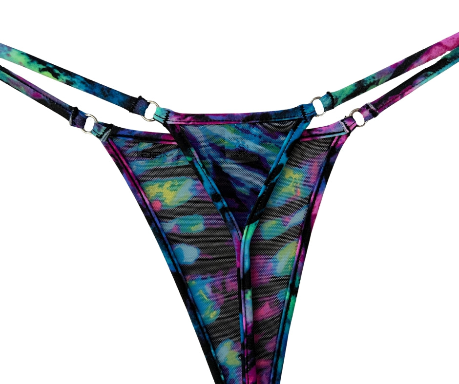 Neon Tropic Sheer - Mini Bikini Bottom image 3