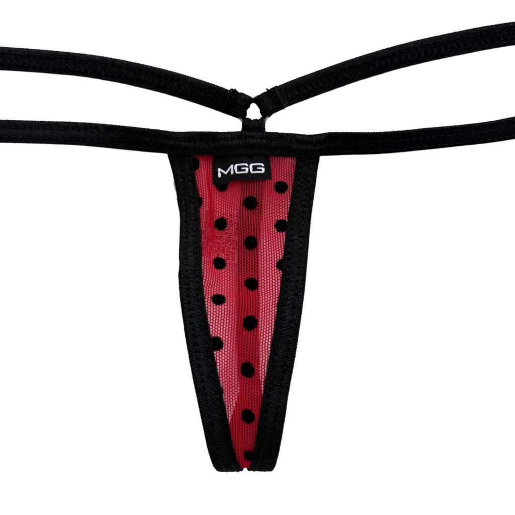 Apple Red Polka Dot - Extreme Sheer G-String image 3