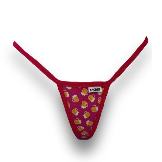 Beer Mugs - Pink - Mini Cotton G-String image 0