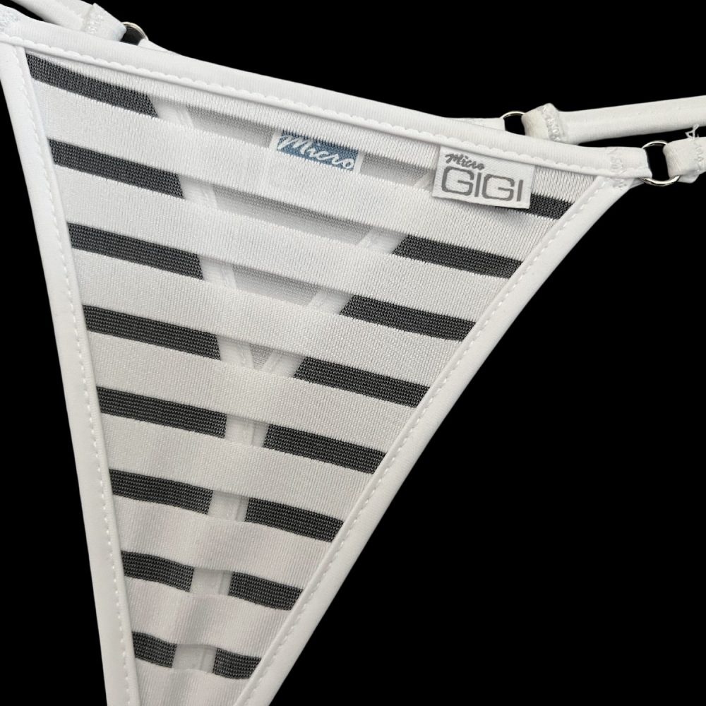 Coastline - White - Mini Bikini Bottom image 1