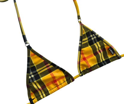 Clueless - Yellow Plaid - Mini Bikini Top image 5