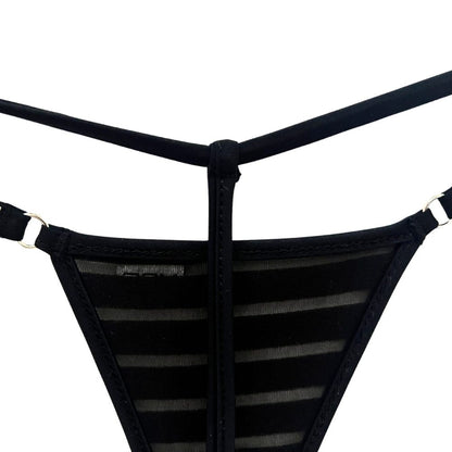 Coastline - Black - Single Tie Side Bikini Bottom image 2