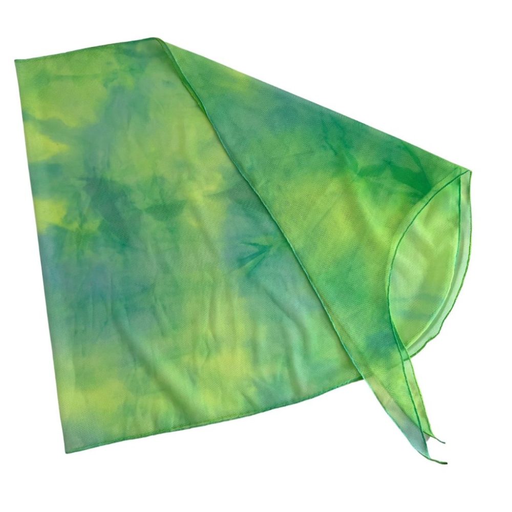 Neon Tie Dye Sheer Sarong Coverup image 1