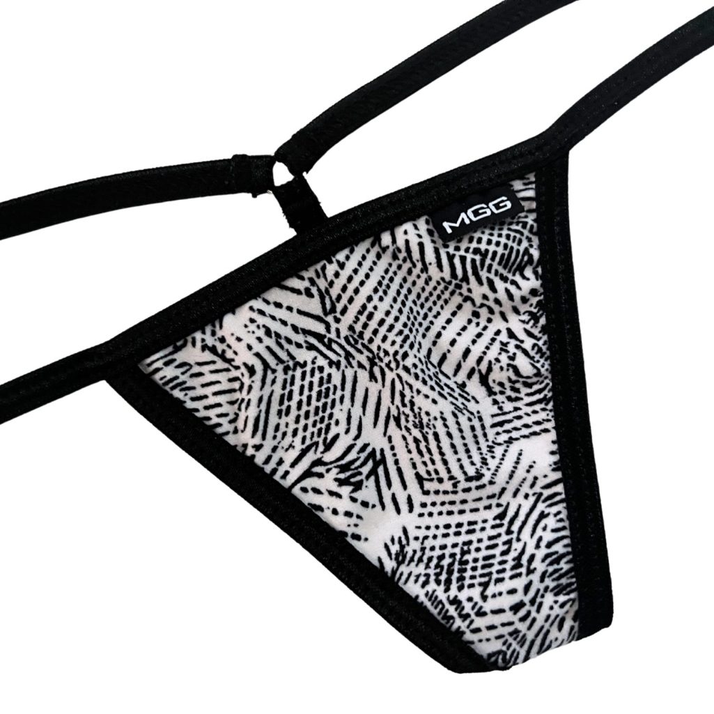 Low Rise G String Abstract Stripes - Low Rise G-String Underwear – Micro Gigi