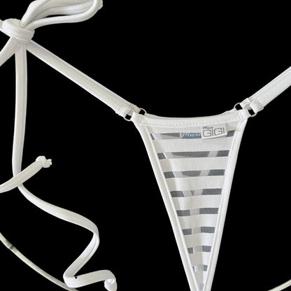 Coastline - White - Tie Sides Bikini Bottom image 1